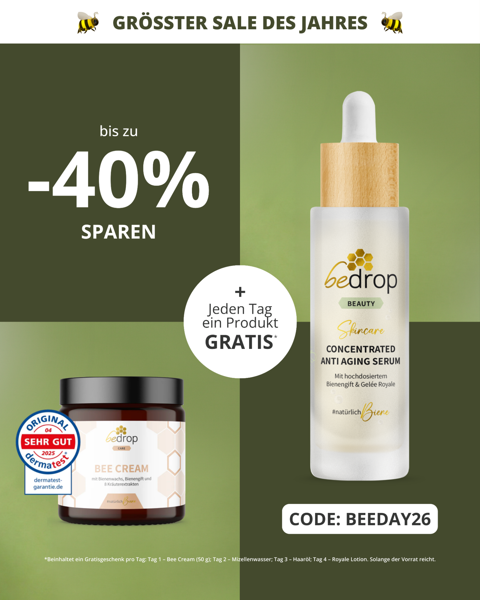 Bedrop #natürlichbiene Facebook ad