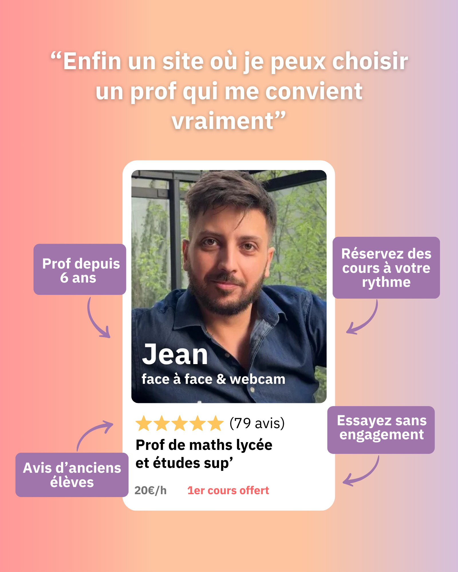 Superprof Facebook ad