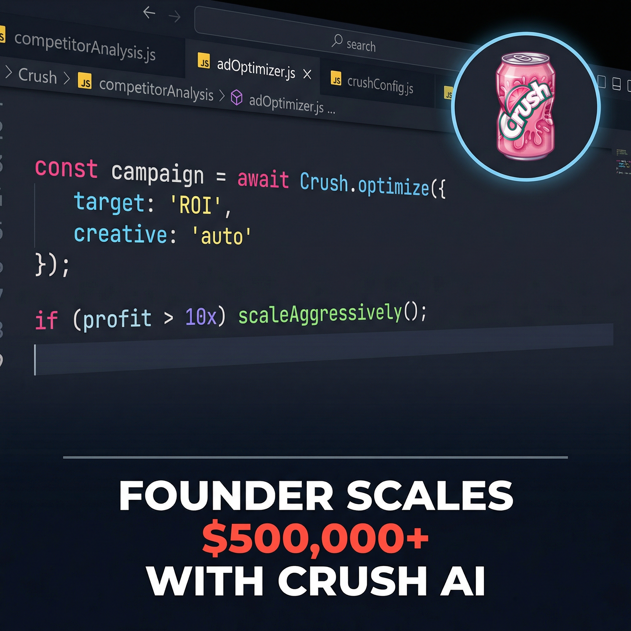 trycrush.ai Facebook ad