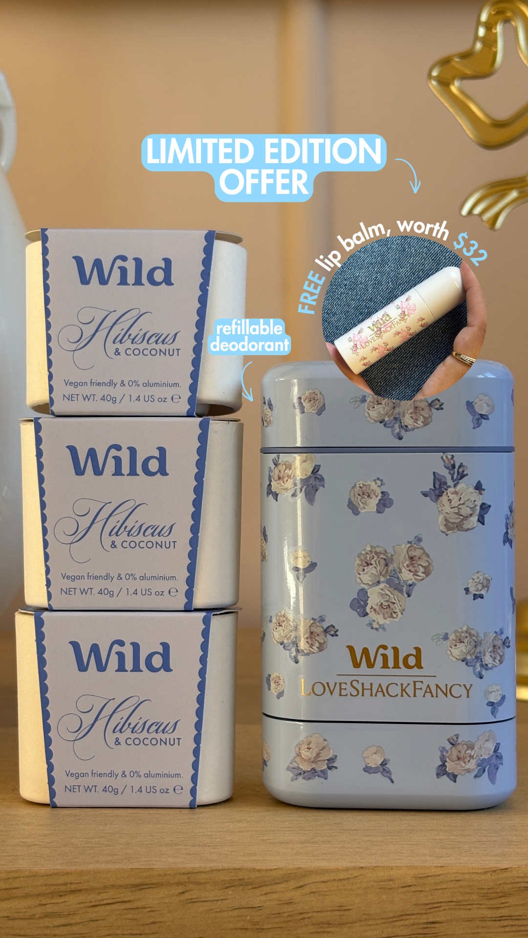 Wild Facebook ad: Deodorant of dreams