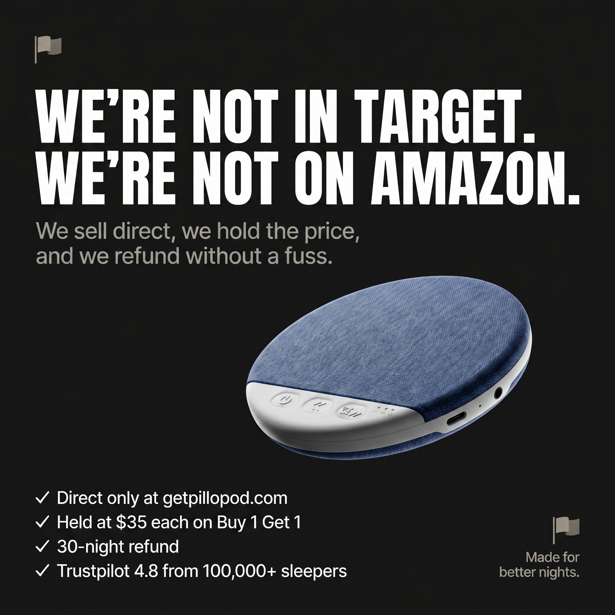 PilloPod Facebook ad