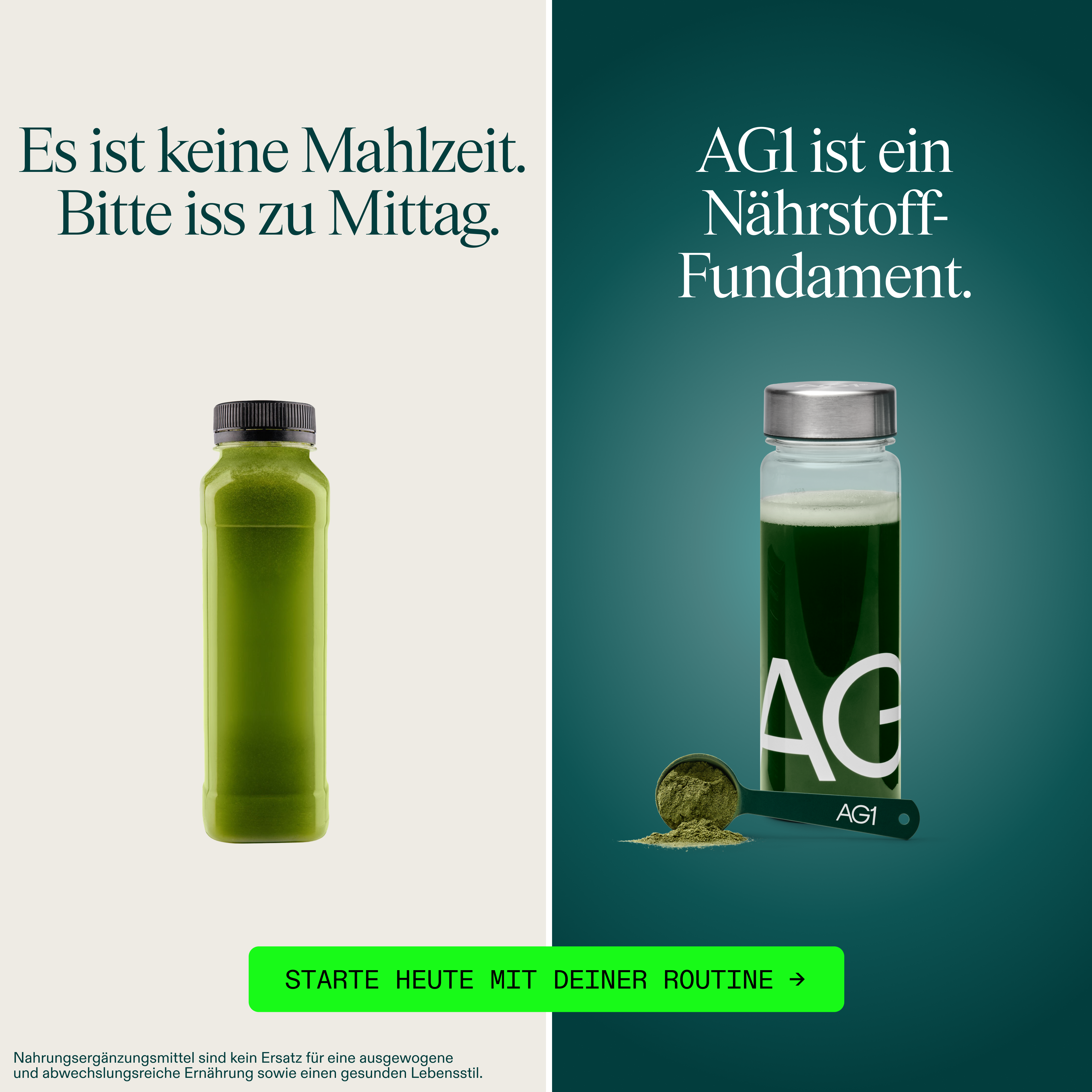 AG1 Deutschland Facebook ad