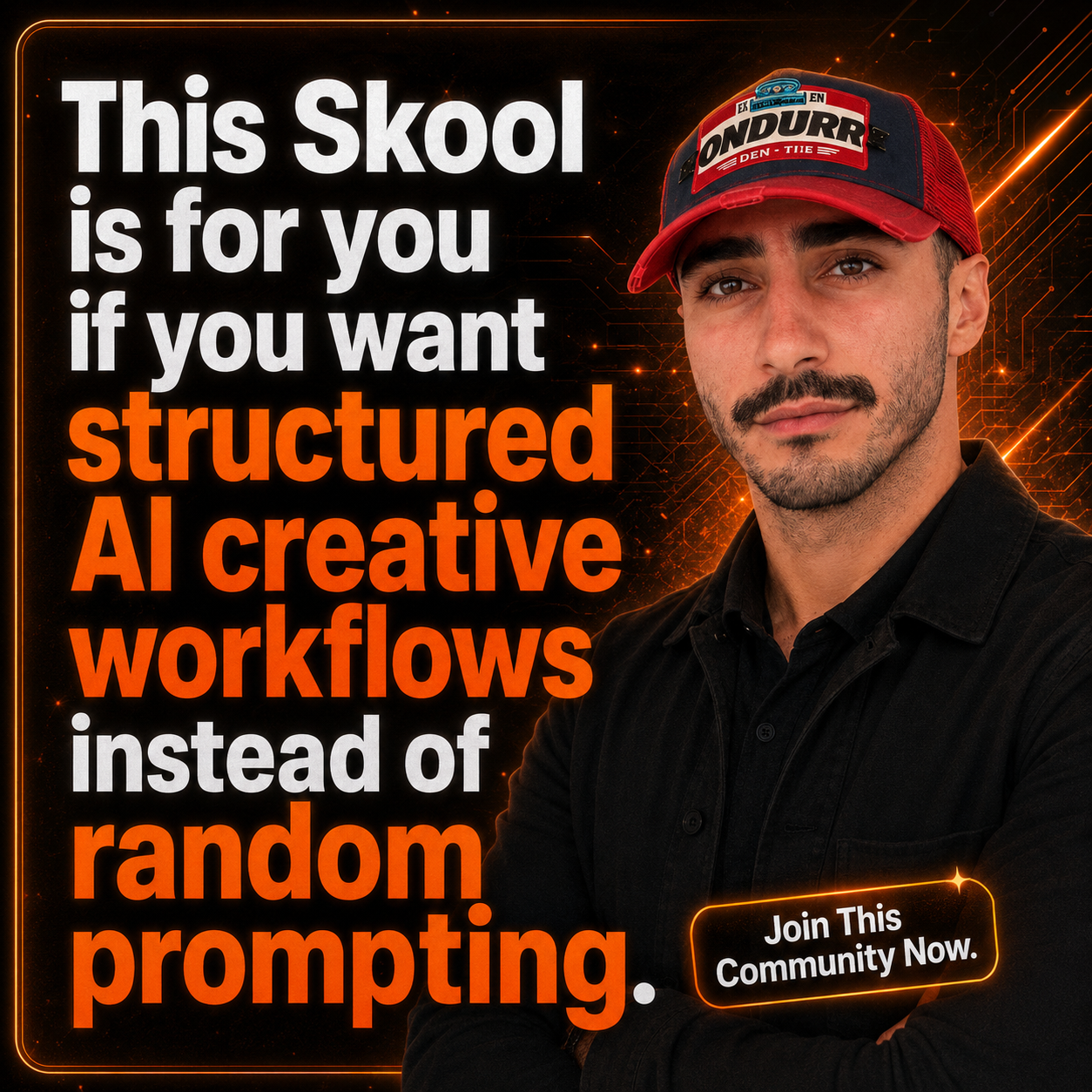 Skool Facebook ad