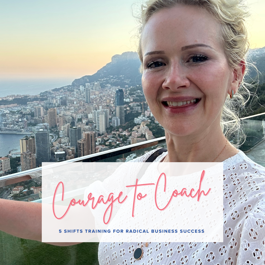 Sarah Mae Ives Facebook ad: Get Courage On Demand To Be That Coach You Dream Of!