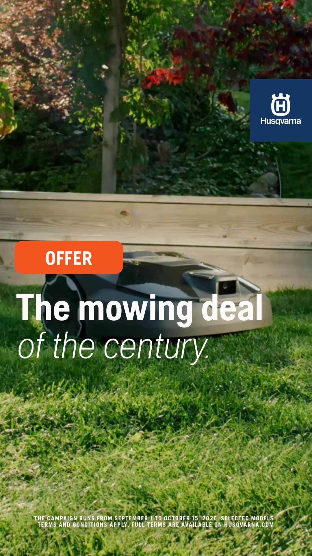 Husqvarna Facebook ad: Limited-time offer