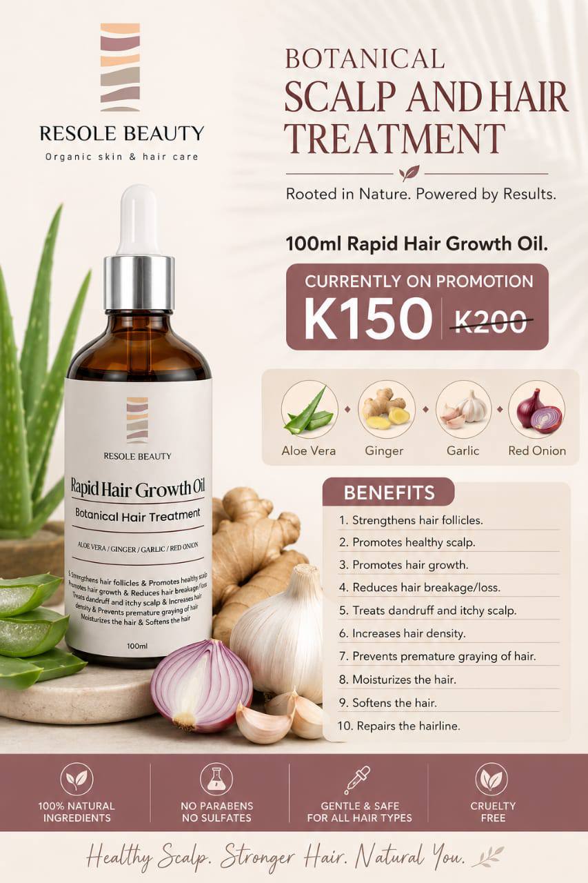 Resole Beauty Facebook ad: BOTANICAL SCALP AND HAIR TREATMENT RANGE