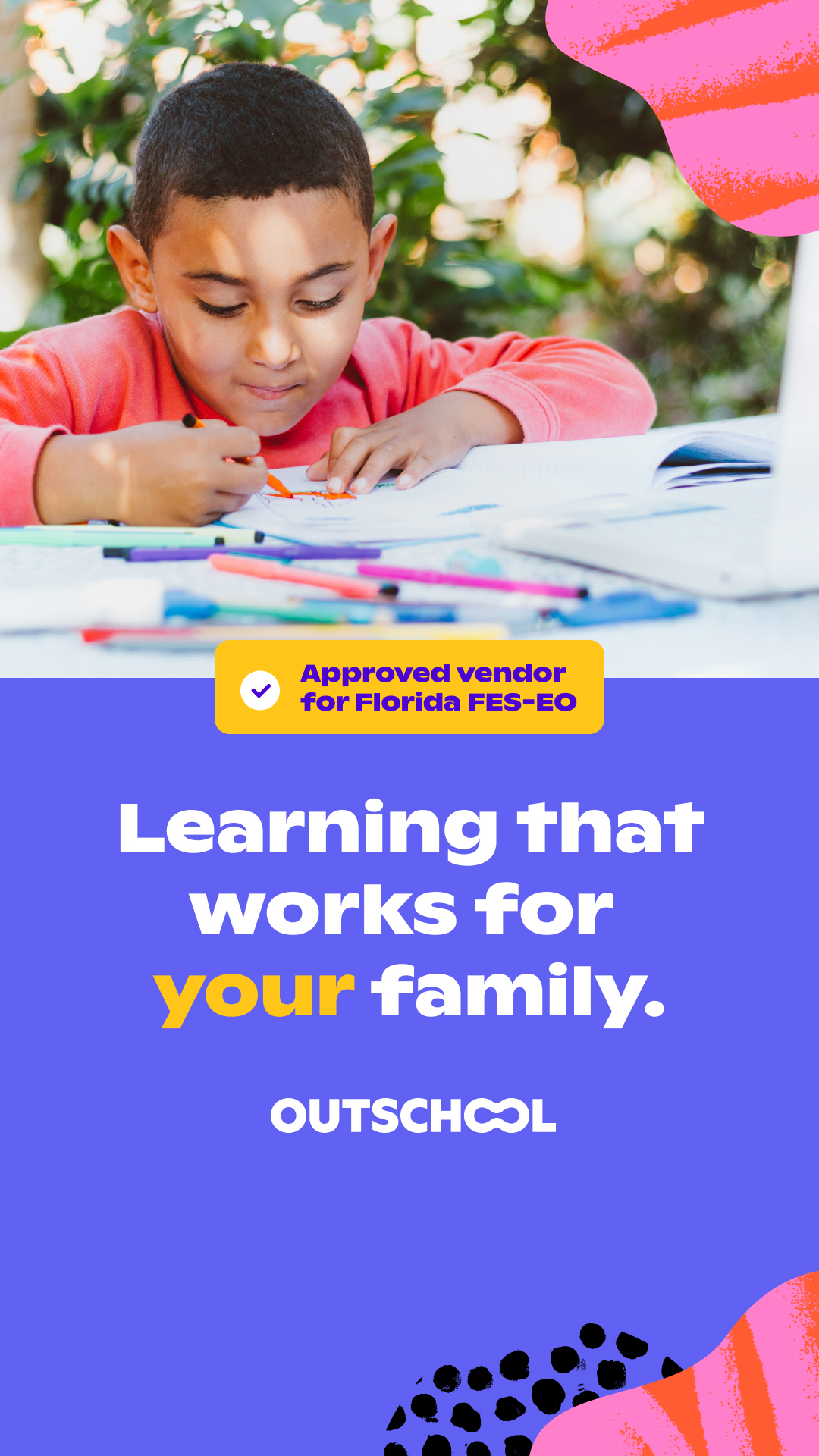 Outschool Facebook ad