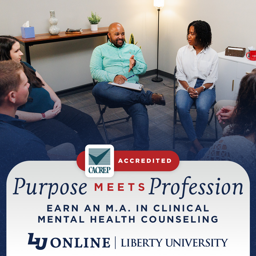 Liberty University Online Programs Facebook ad: CACREP Accredited