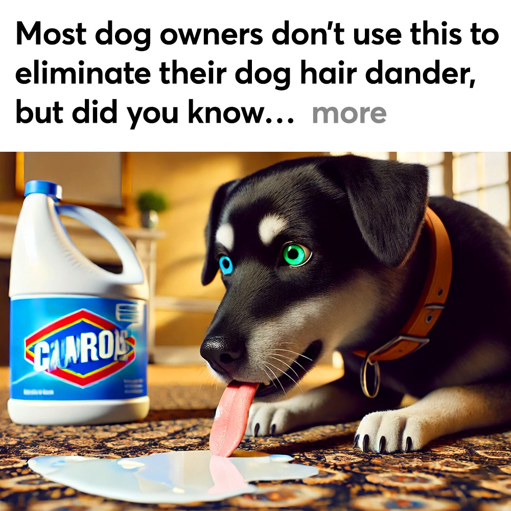 Dog Owners vs. Allergies Facebook ad
