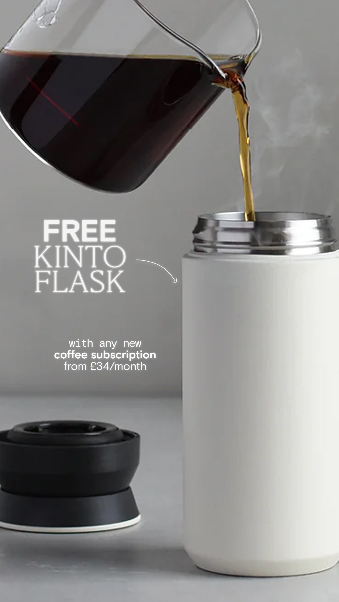 Cartwheel Coffee Roasters Facebook ad: Free Kinto Travel Tumbler