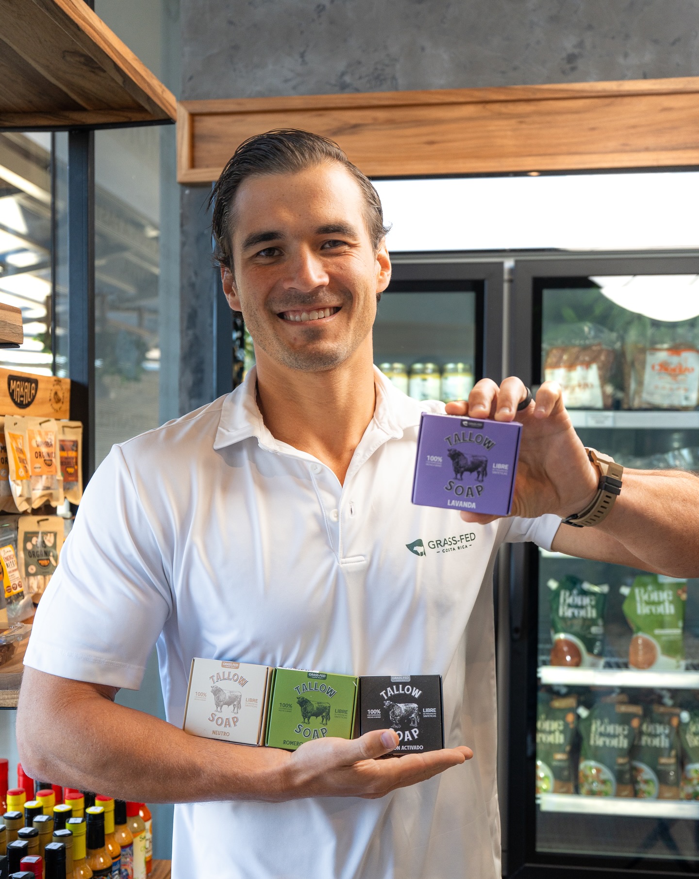 Grass-Fed CR Facebook ad: Les presentamos nuestro nuevo Tallow Soap de Lavanda!