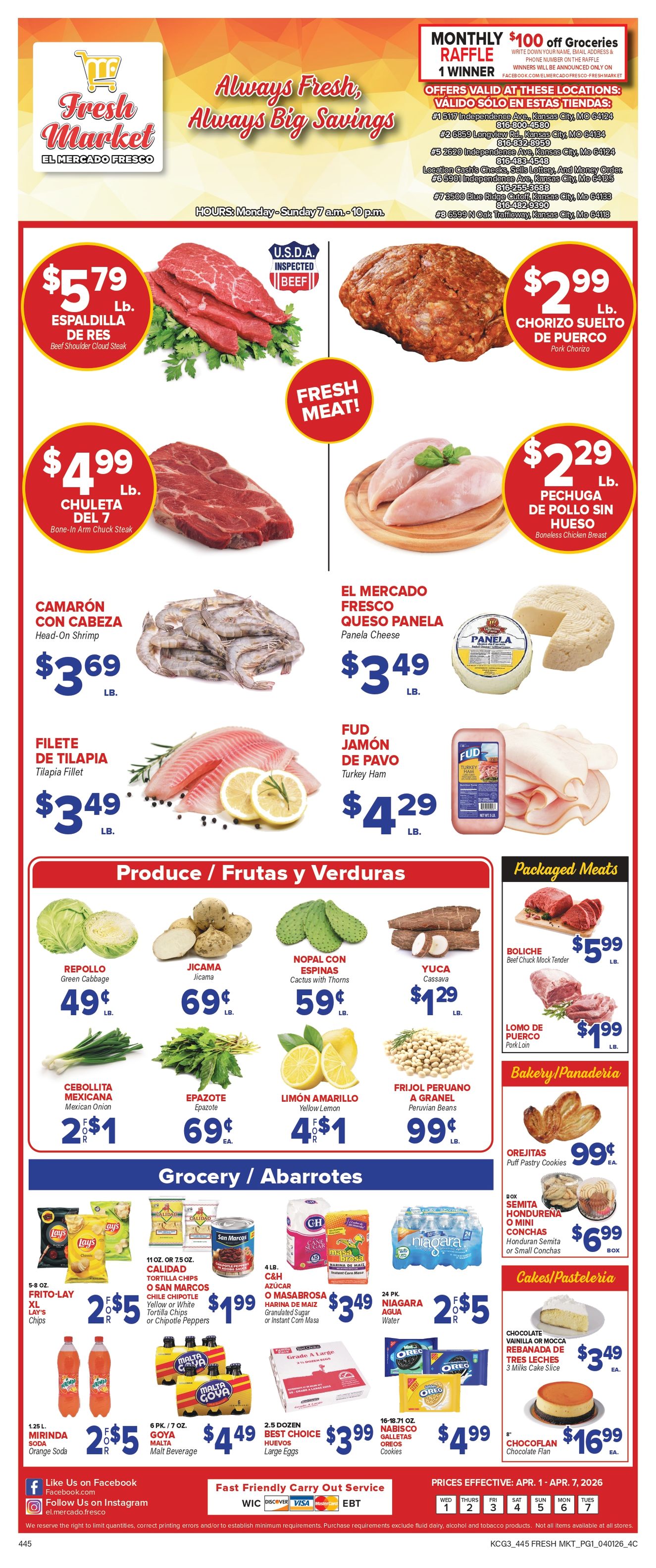 El Mercado Fresco - Northland Facebook ad: Fresh deals are here!