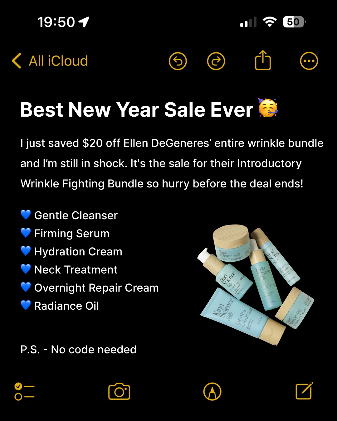 Kind Science Facebook ad