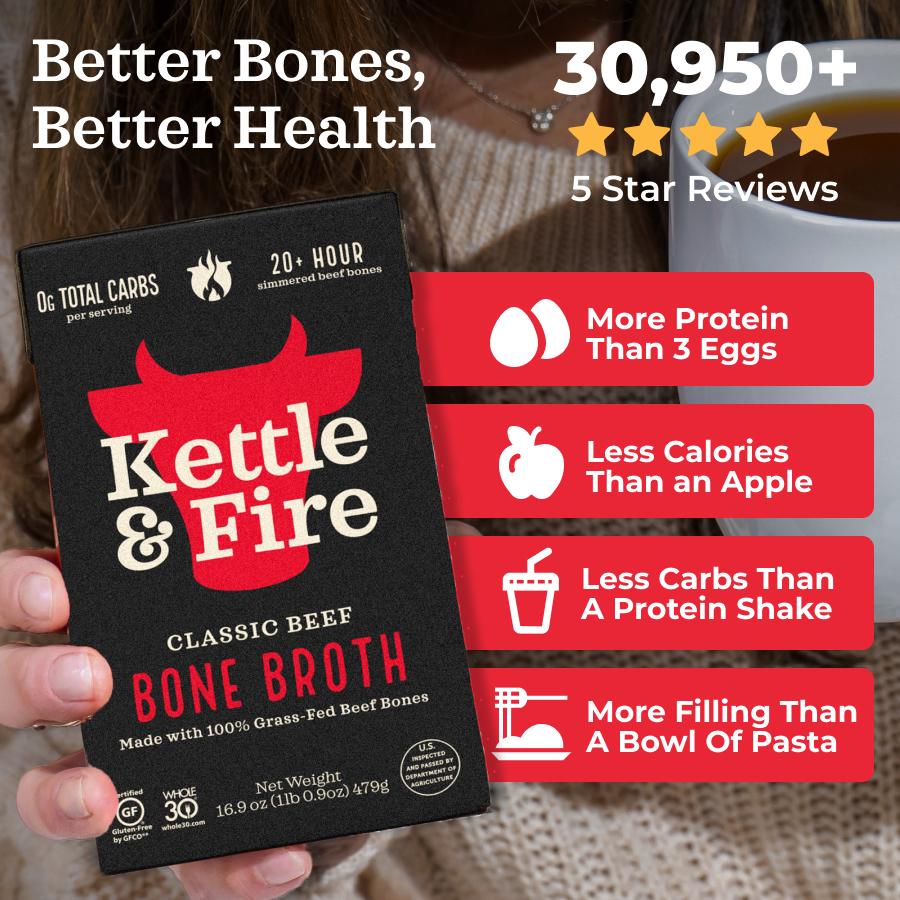 Kettle & Fire Bone Broth Facebook ad: 2.3 Million Happy Sippers This Year