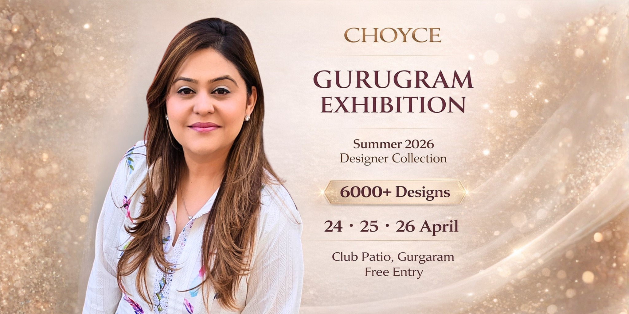 Choyce Facebook ad: Choyce Gurugram Exhibition | Summer 2026 Designer…