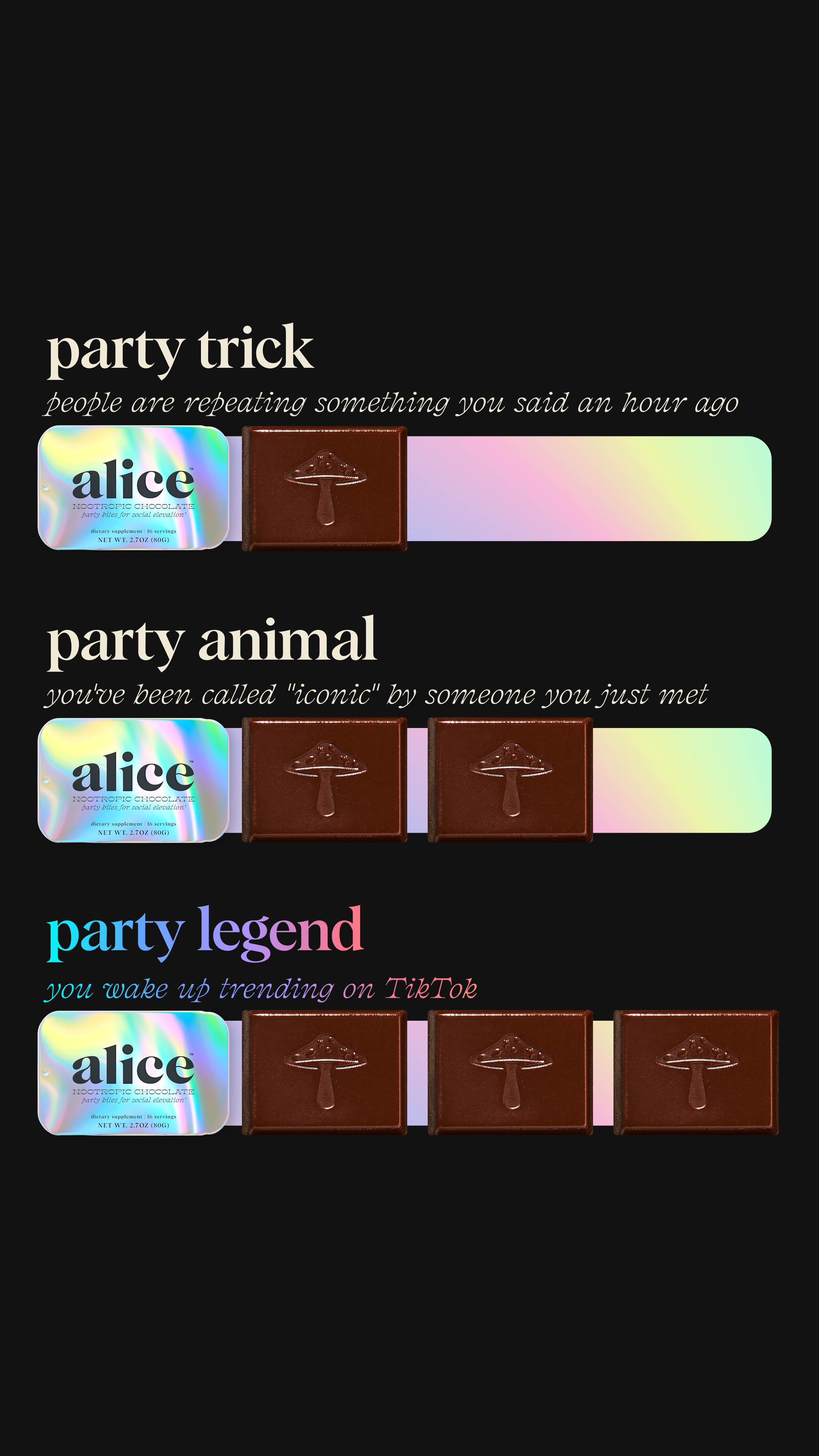 Alice Mushrooms Facebook ad