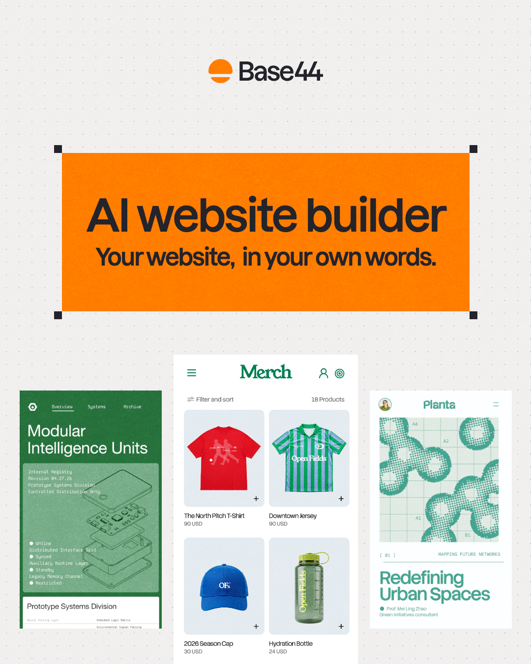Base44 Facebook ad