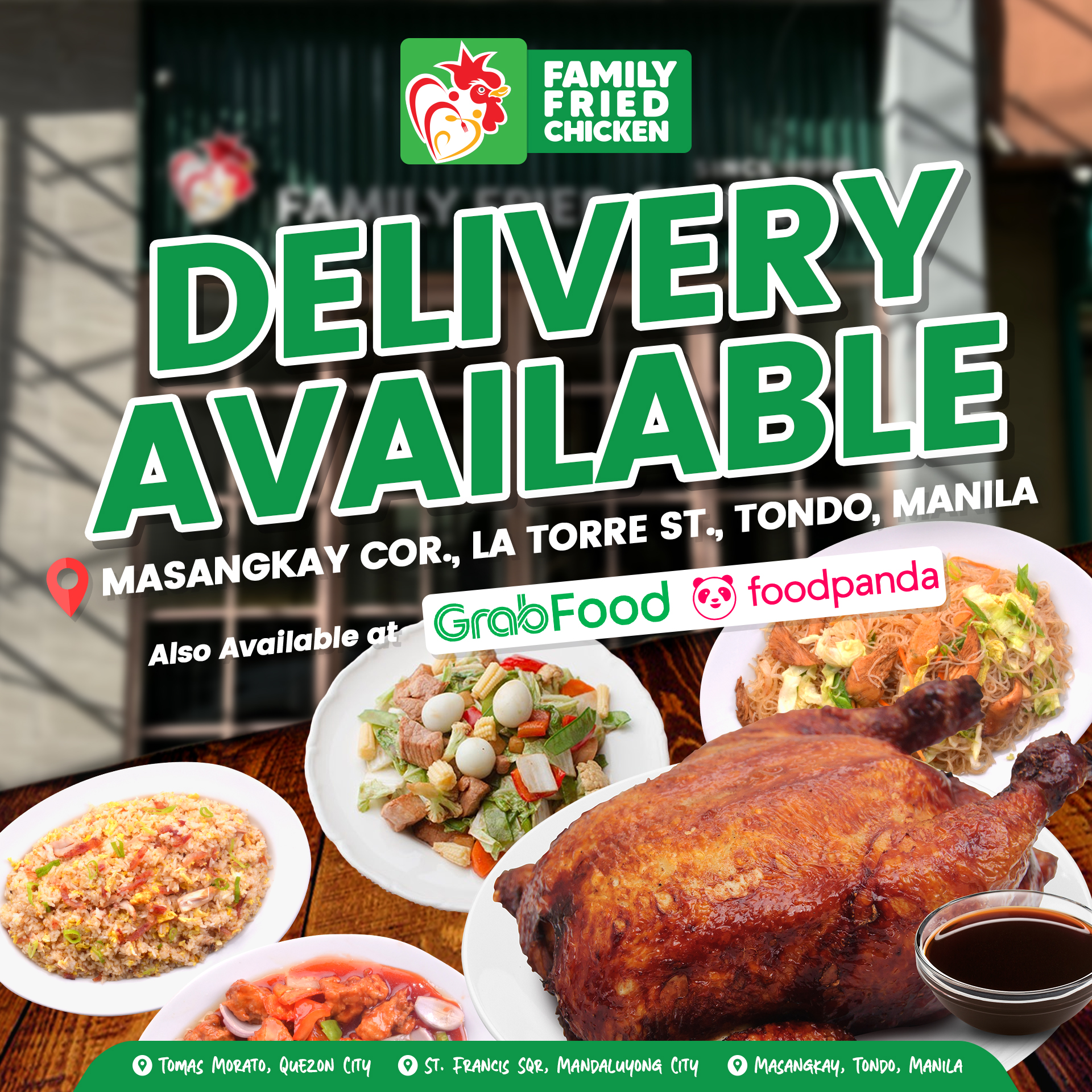 Family Fried Chicken PH Facebook ad: Craving your favorite crispy, juicy fried chicken?