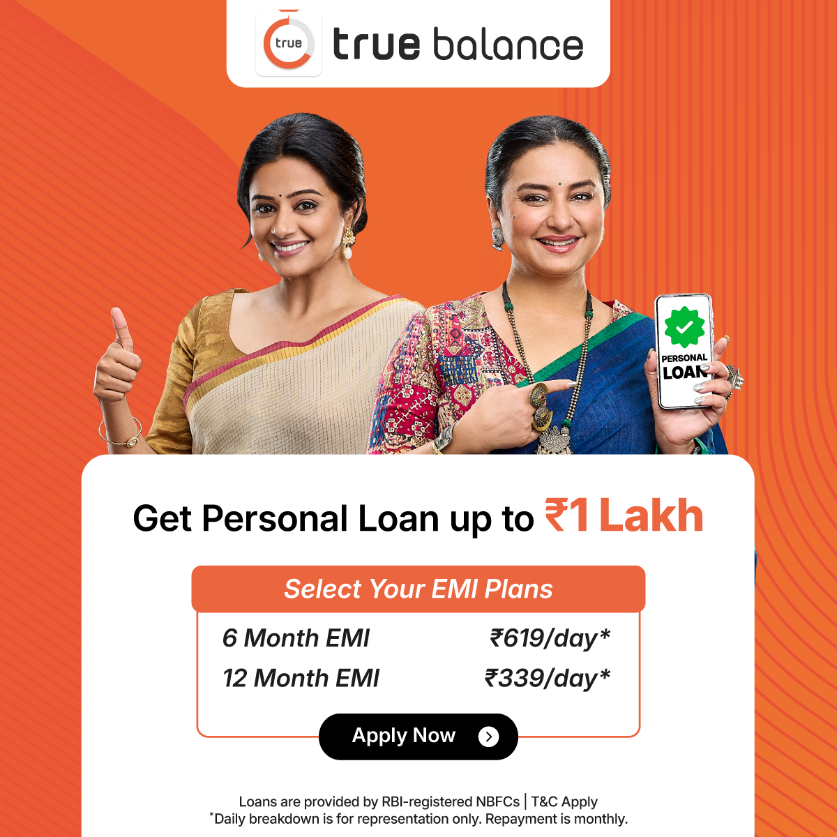 True Balance App Facebook ad