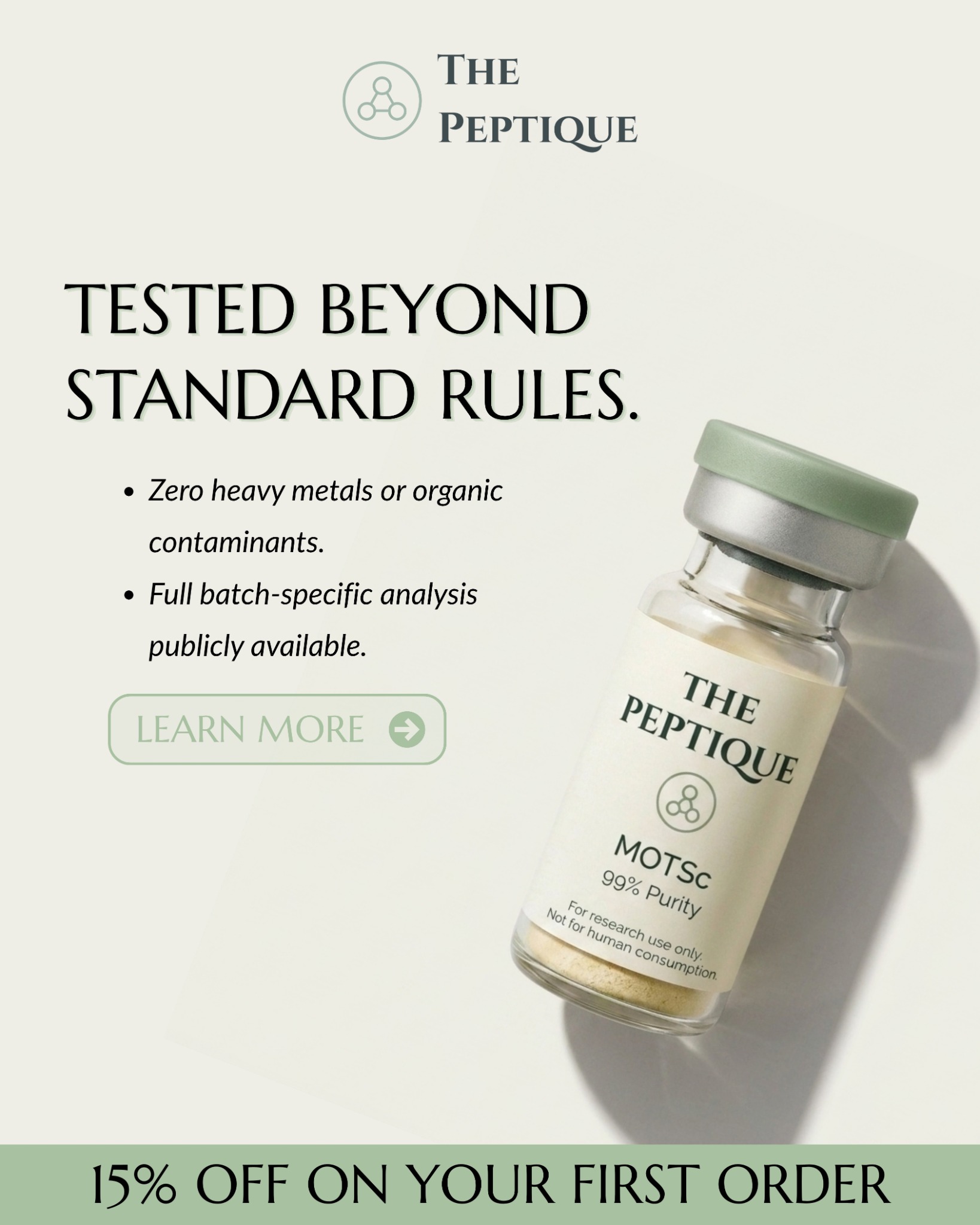 Thepeptique Facebook ad: Explore MOTS C