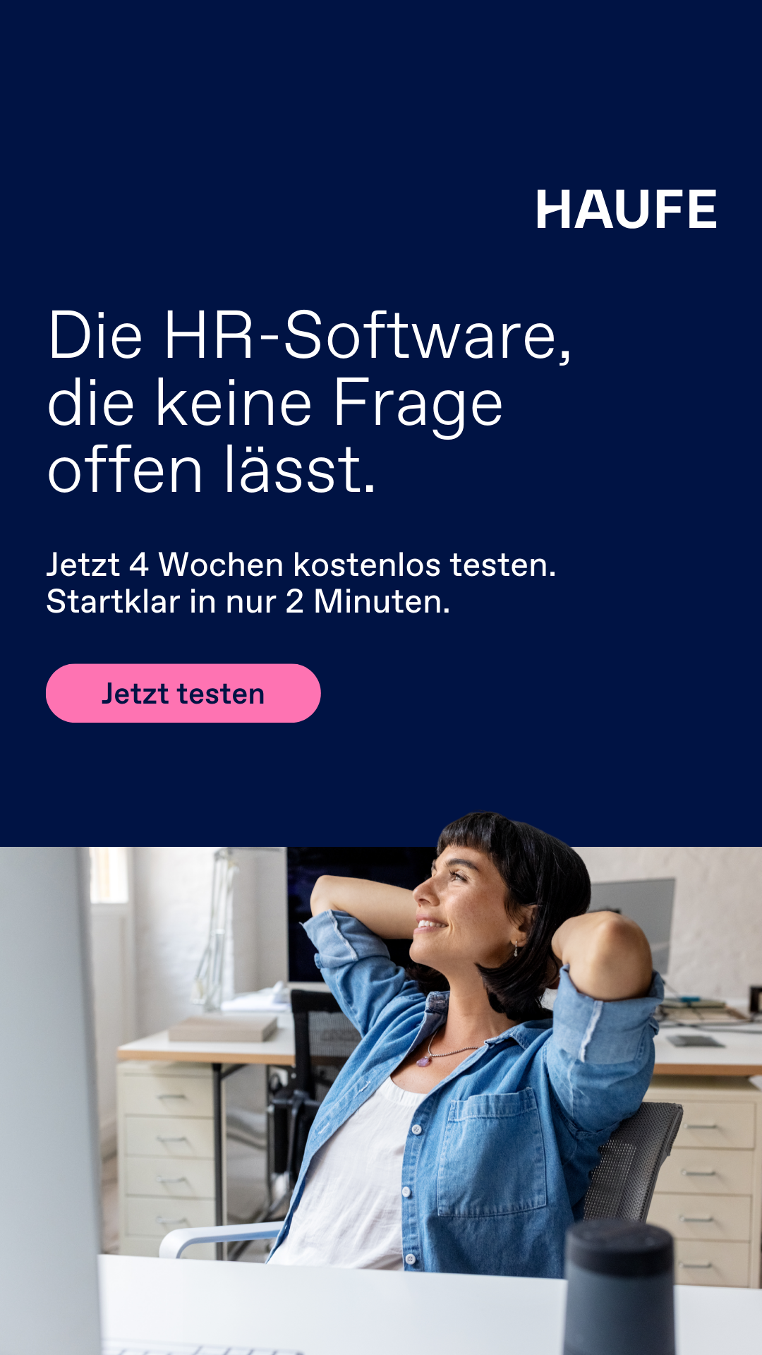 Haufe Facebook ad
