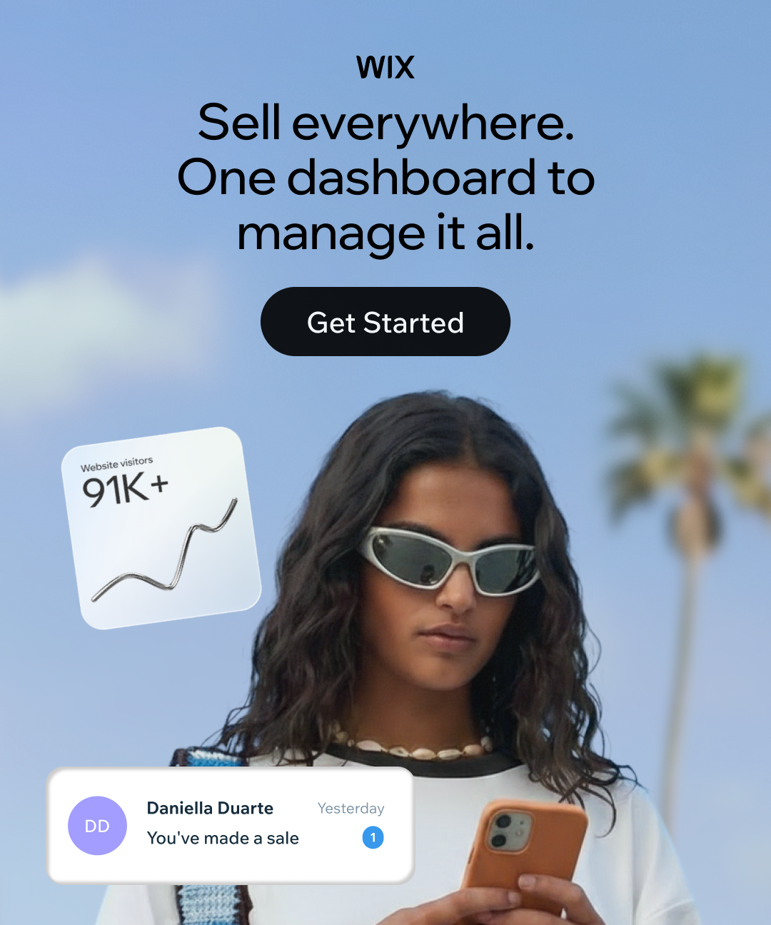 Wix Facebook ad