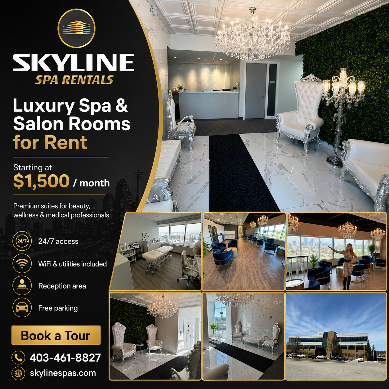 Skyline Spa Rentals Facebook ad