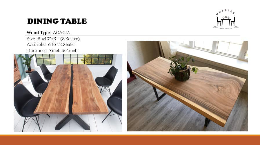 Muebles GXR Facebook ad: We customize any kind of wood furniture.