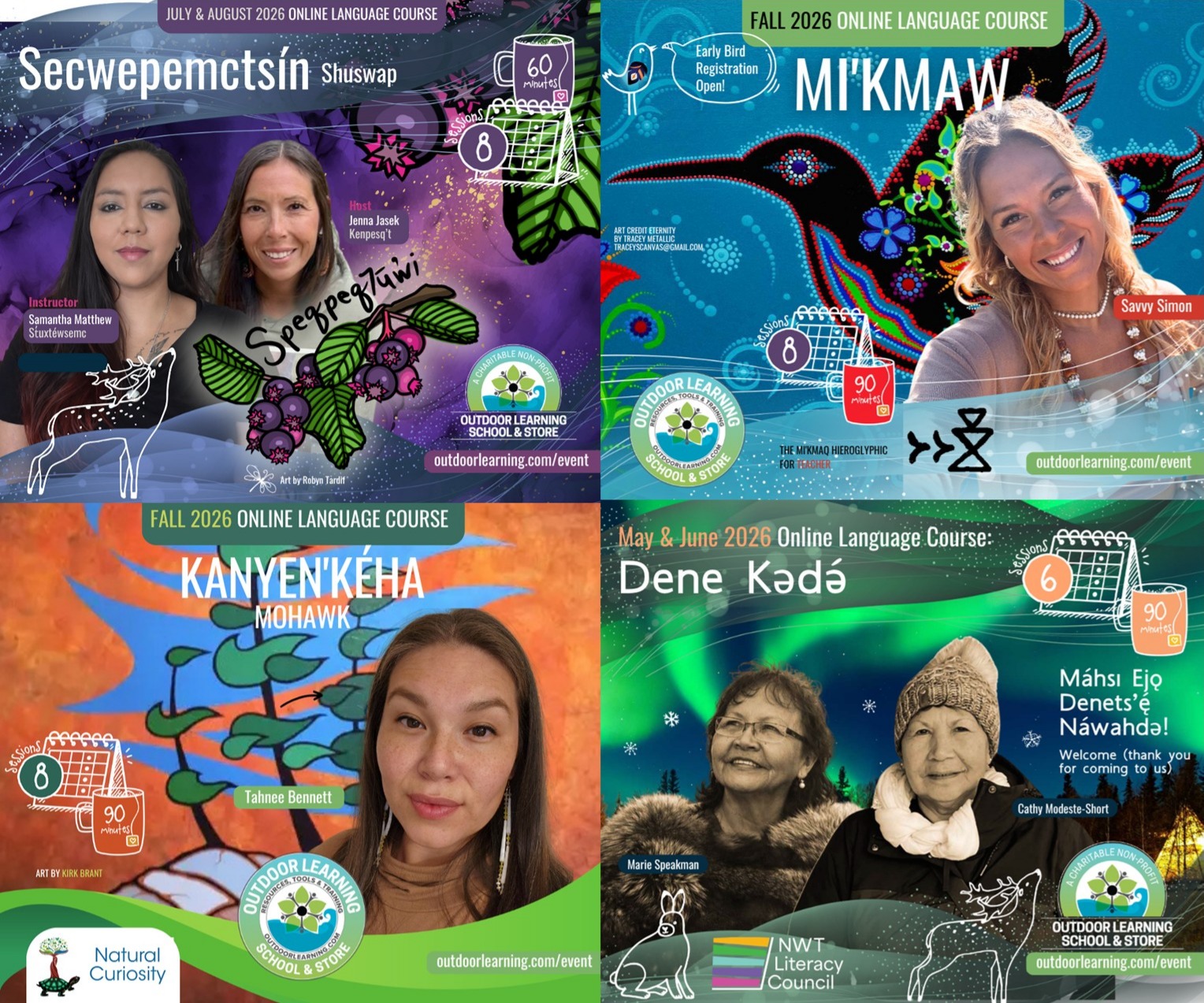 The Outdoor Learning School & Store Facebook ad: Indigenous Language Online Courses - Outdoor Learning…