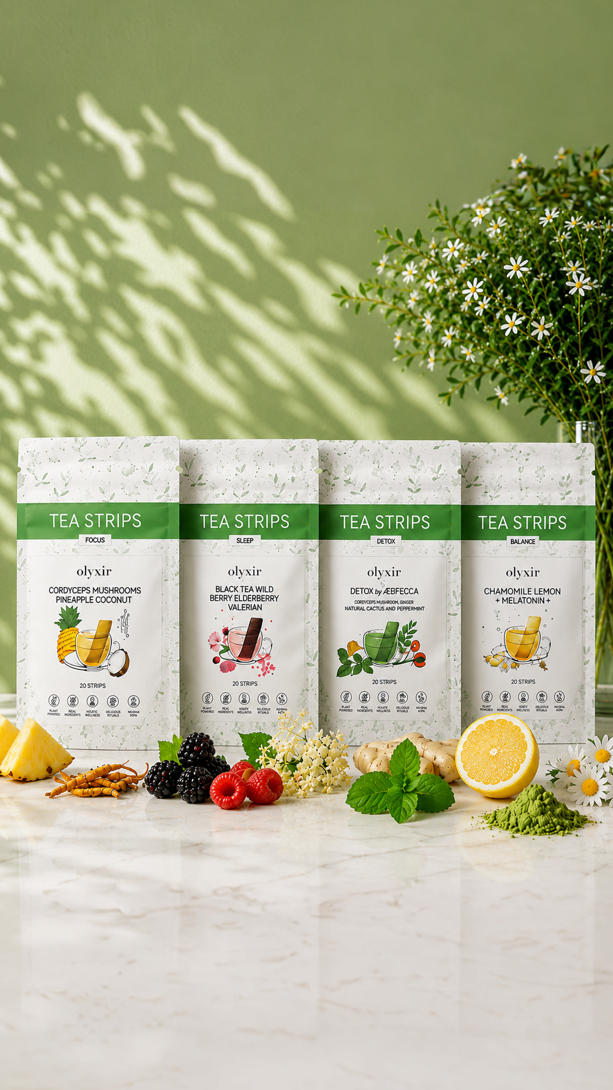 Olyxir Facebook ad: Tea Strips Are Here