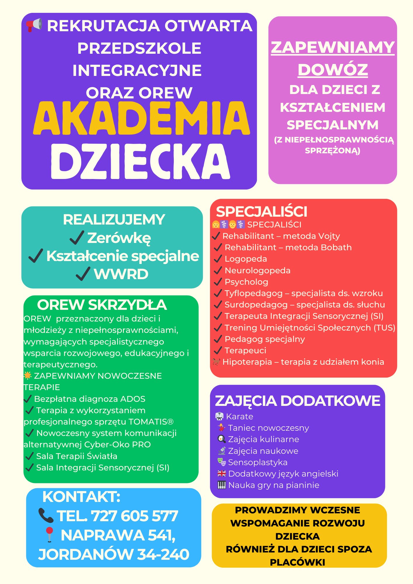 Niepubliczne Przedszkole Akademia Dziecka w Naprawie Facebook ad: REKRUTACJA OTWARTA