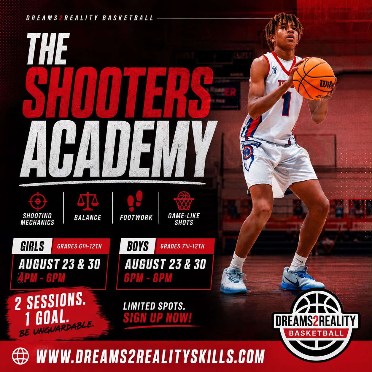 Dreams2Reality Skills Facebook ad: Basketball Training | DREAMS2REALITY BASKETBALL