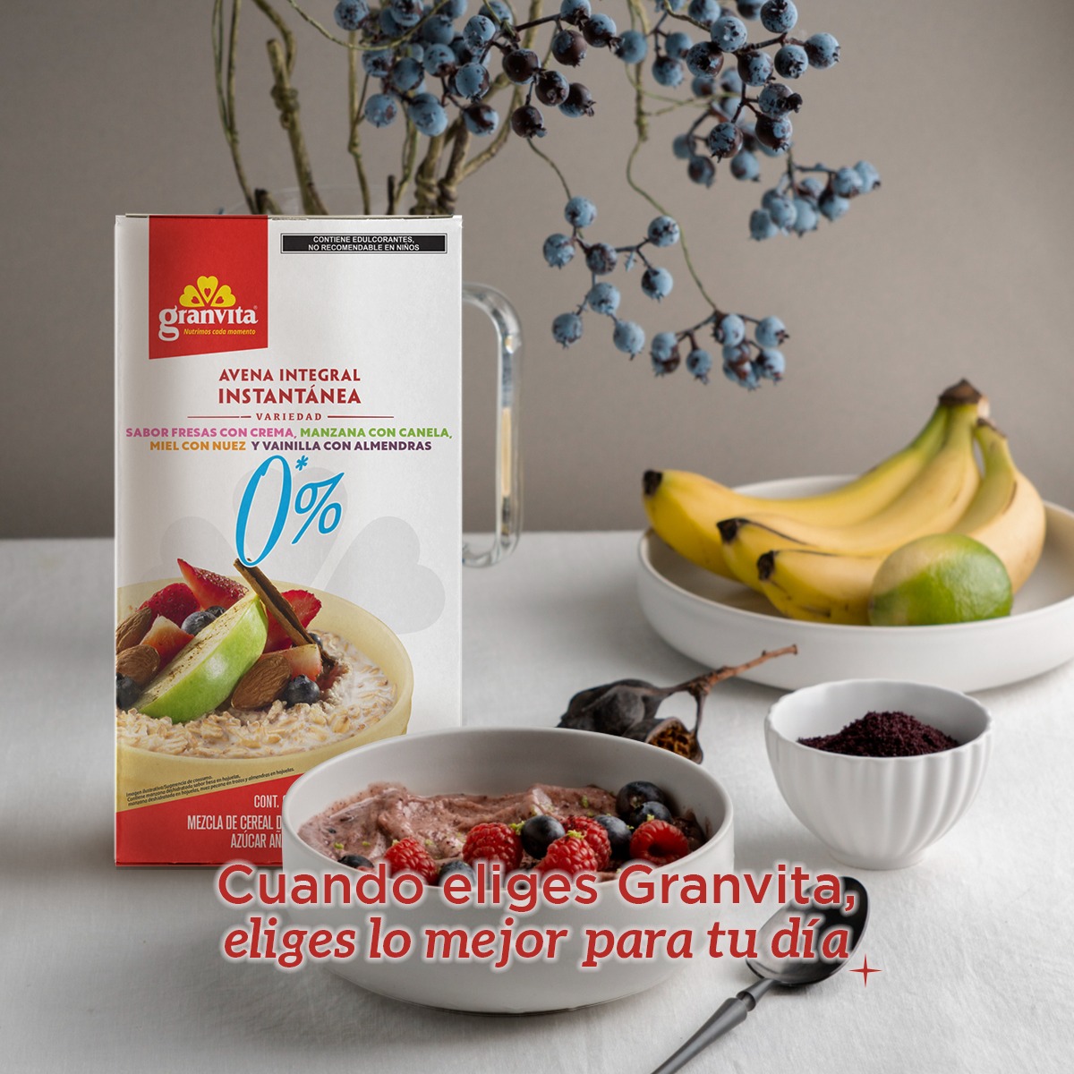 Granvita Facebook ad: Granola con Frutas 400 g - Granvita