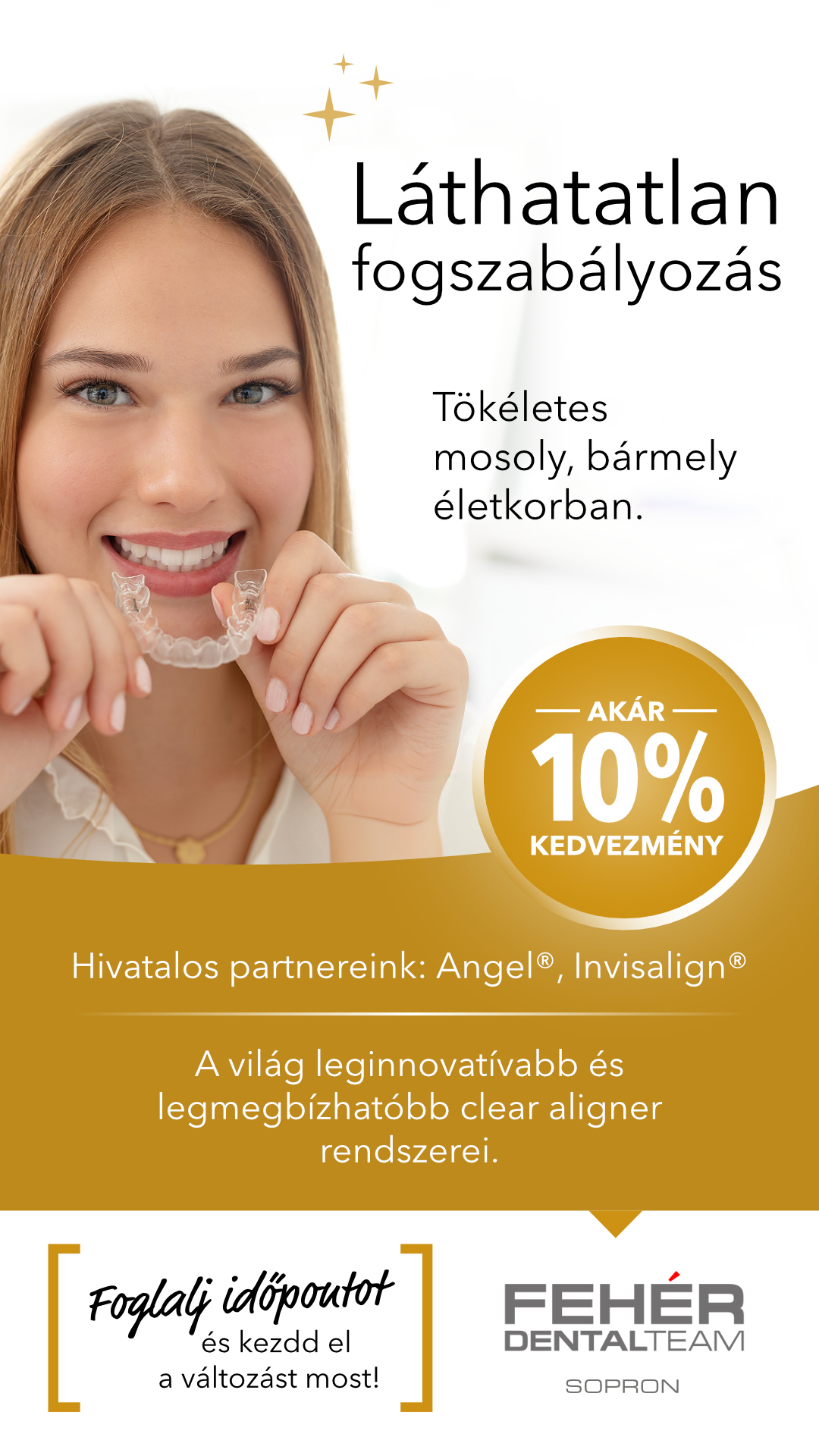 Fehér Dental Team Facebook ad