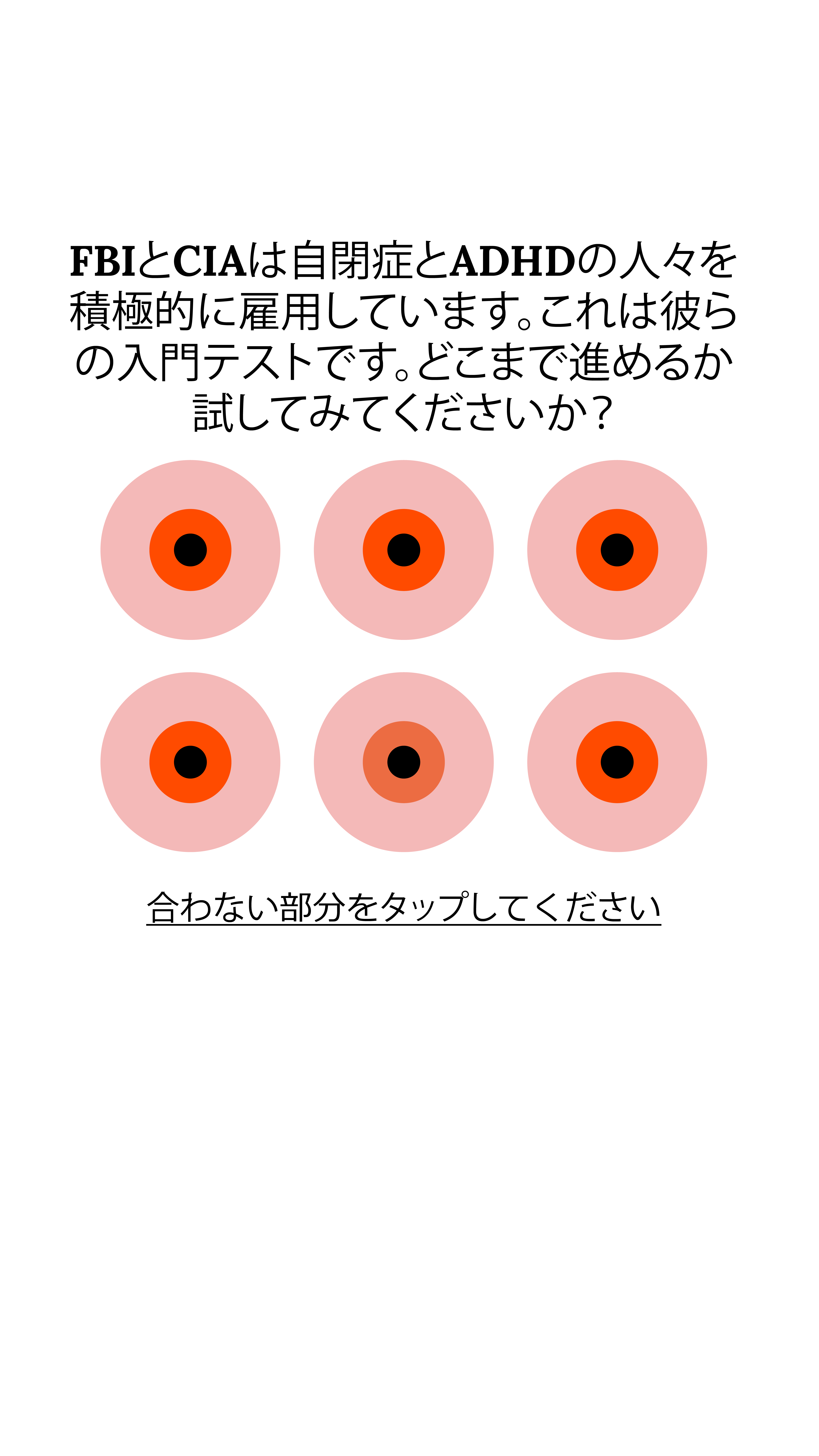 International Brain Test Facebook ad