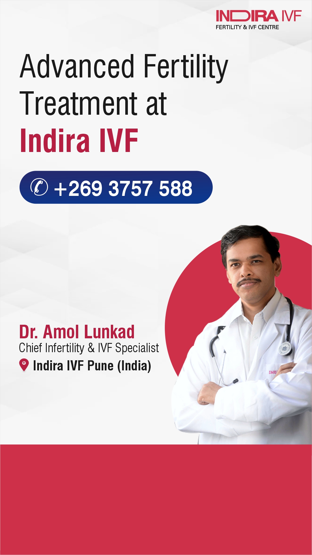 Indira IVF Facebook ad