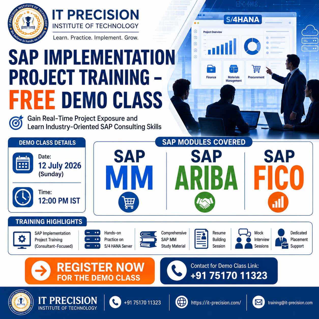 It Precision Institute of Technology Facebook ad: IT Precision