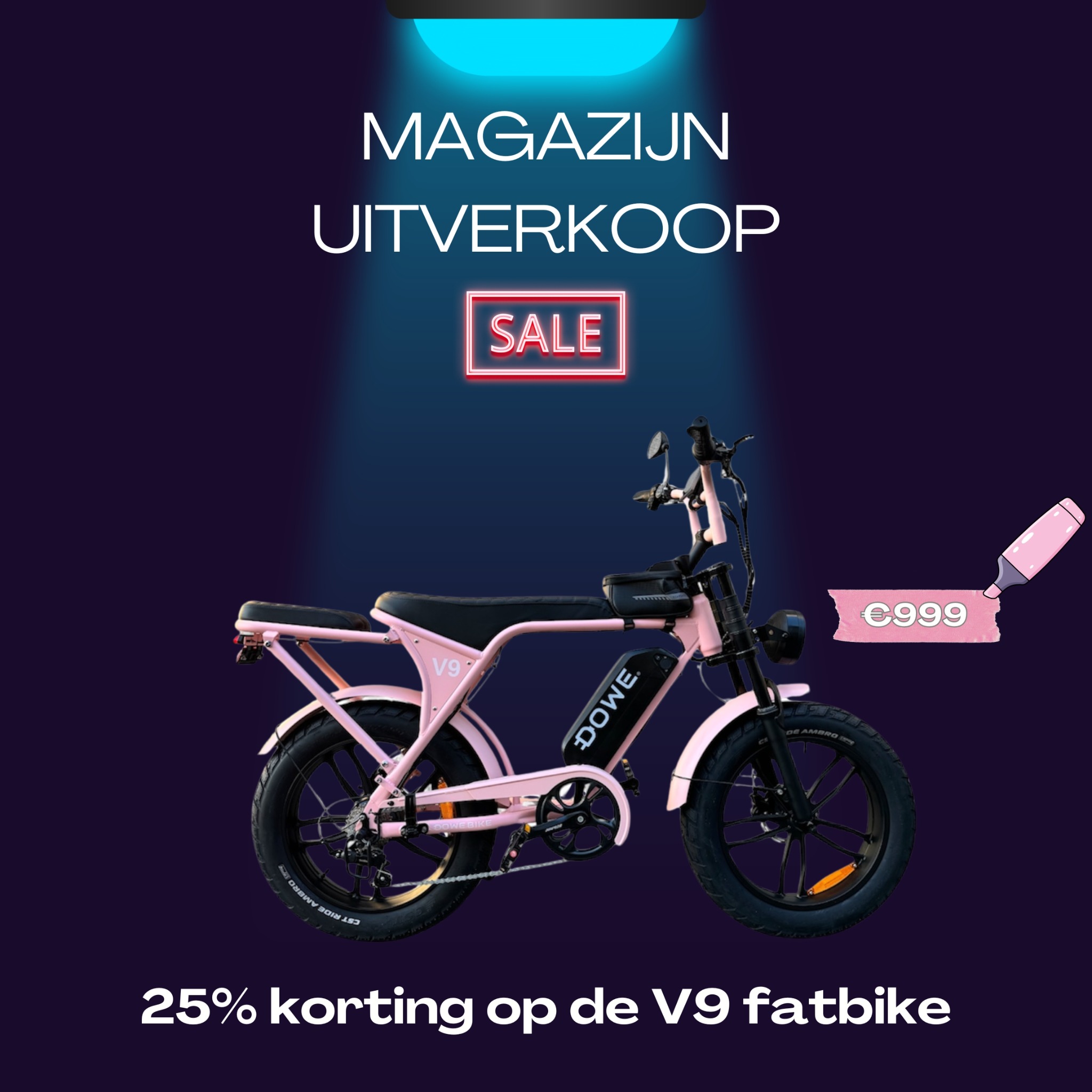 DOWE BIKE Facebook ad: Dowe V9 Fatbike