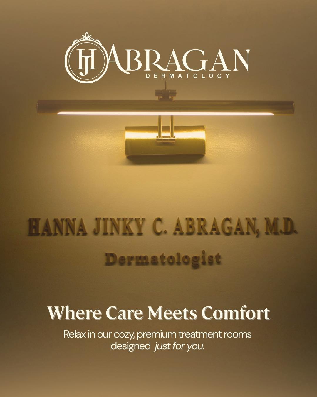 HJ Abragan Dermatology Clinic Facebook ad: Step into HJ Abragan Dermatology and discover self-careβ¦