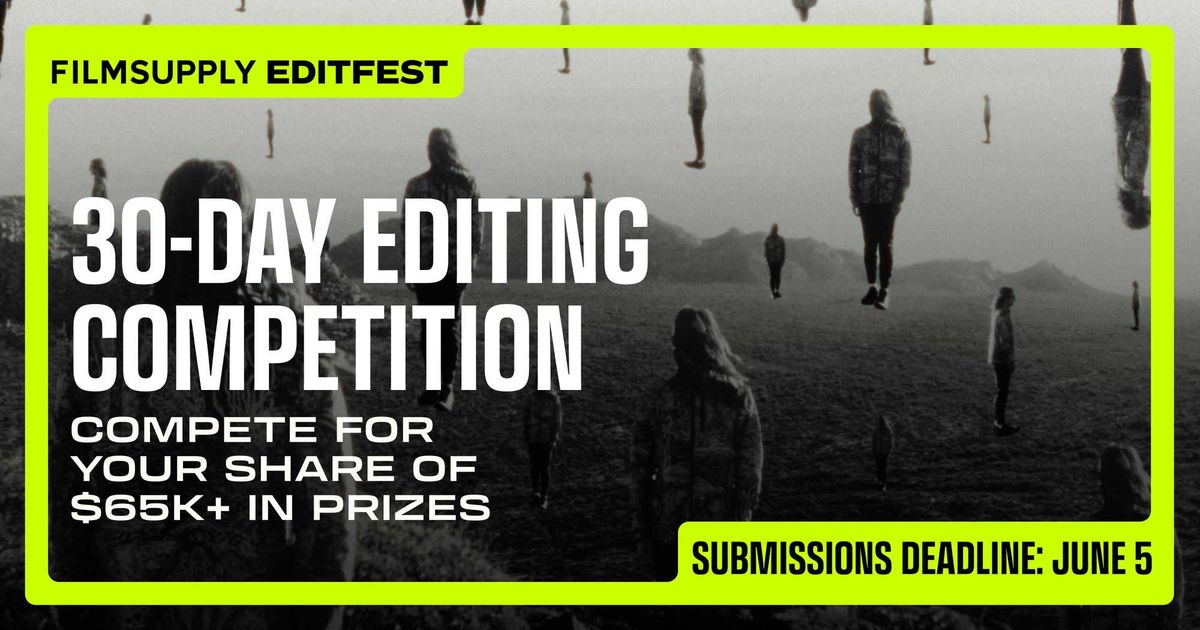 No Film School Facebook ad: Editfest 2026 Announces Filmsupply’s 30-Day Short Film…