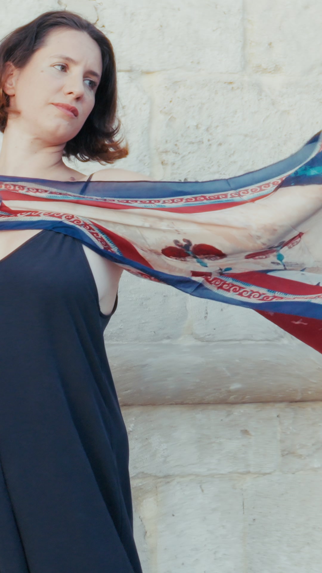 Μεταξωτά Σουφλίου Μπουρουλίτη Facebook ad: Silk Scarves με artistic αισθητική