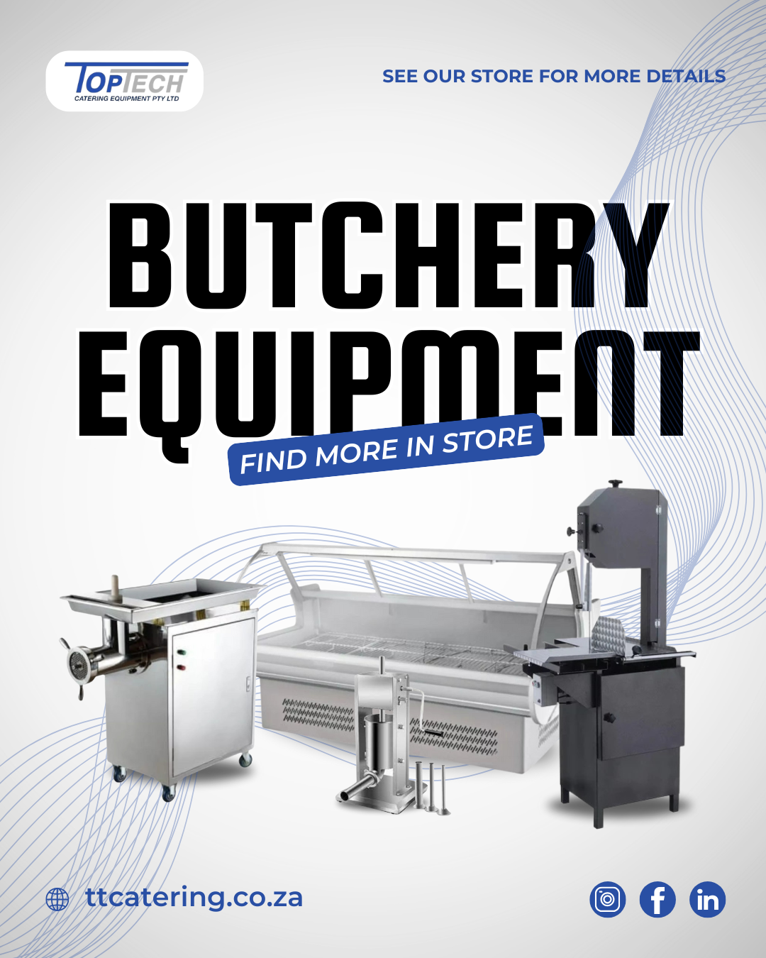 TopTech Catering Equipment Facebook ad: Shop Quality Catering Equipment