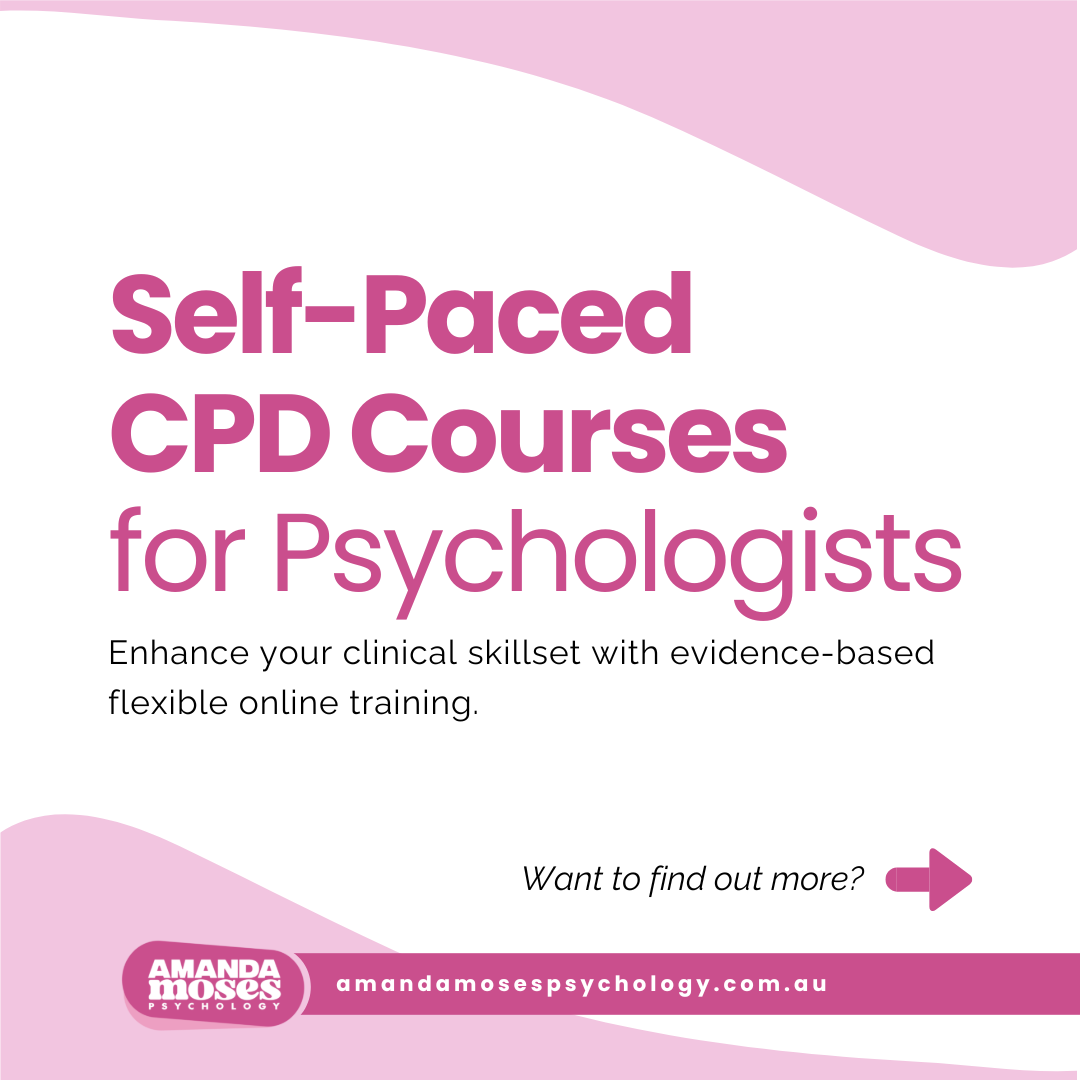 Amanda Moses Psychology Facebook ad: Ready to Elevate Your Clinical Practice?