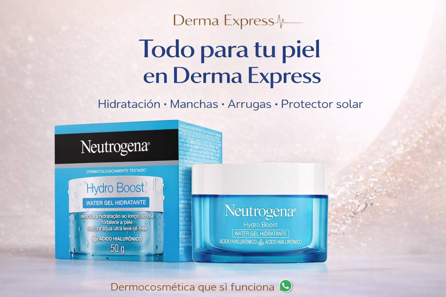 Derma Express Bolivia Facebook ad: Todo lo que tu piel necesita, en un…