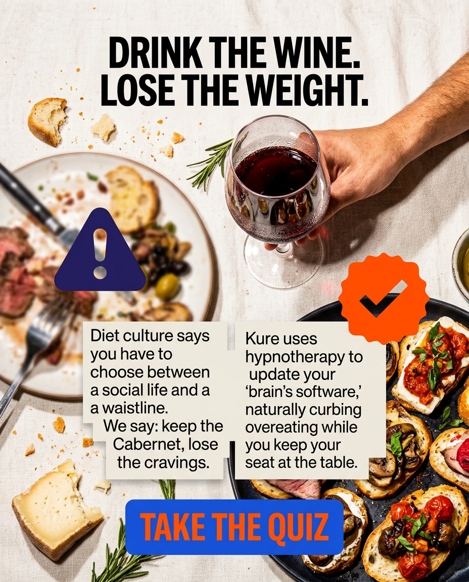 Kure for Hypnotherapy Facebook ad