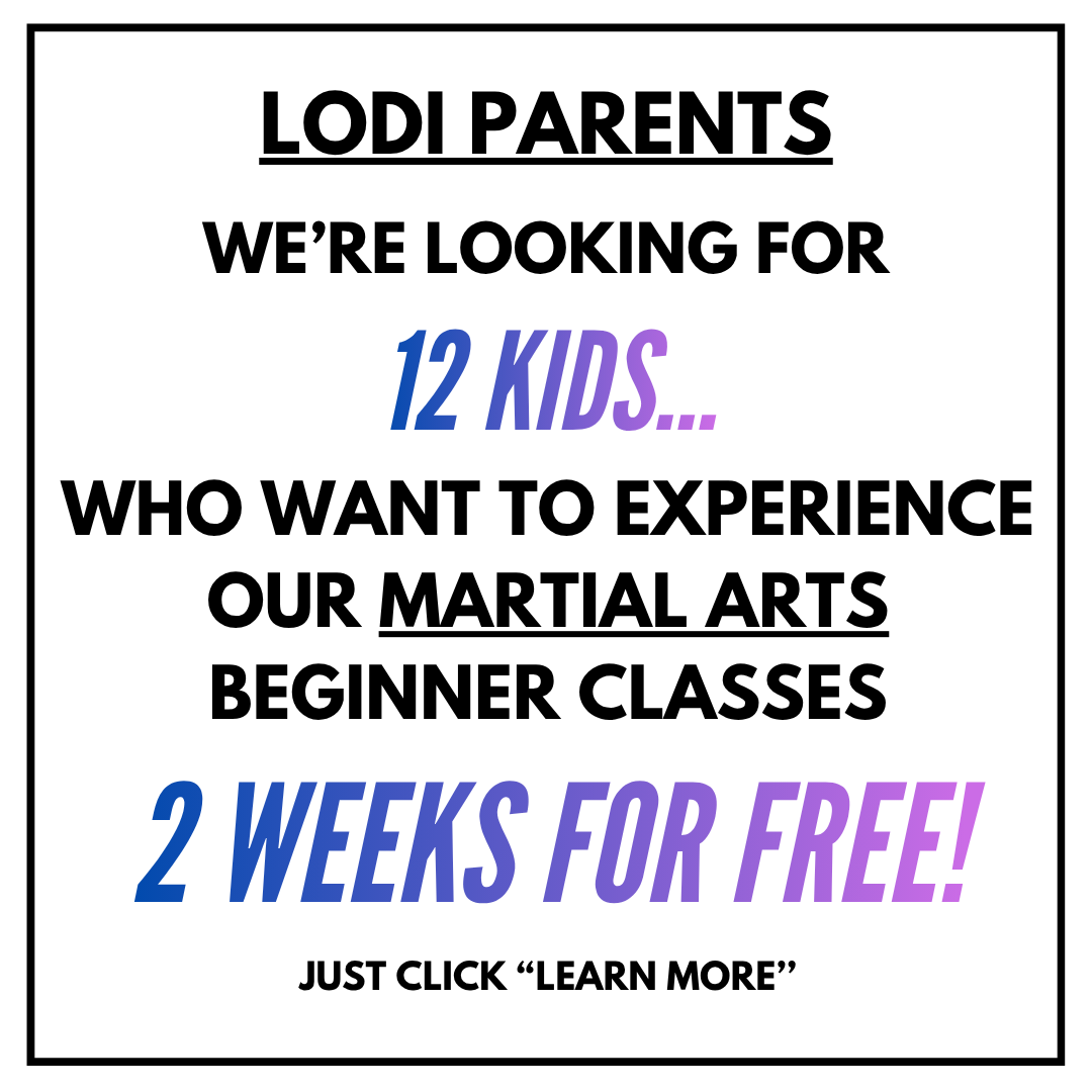 Lodi's Best Fitness and Kickboxing Center Facebook ad: 2 WEEK FREE TRIAL for KIDS