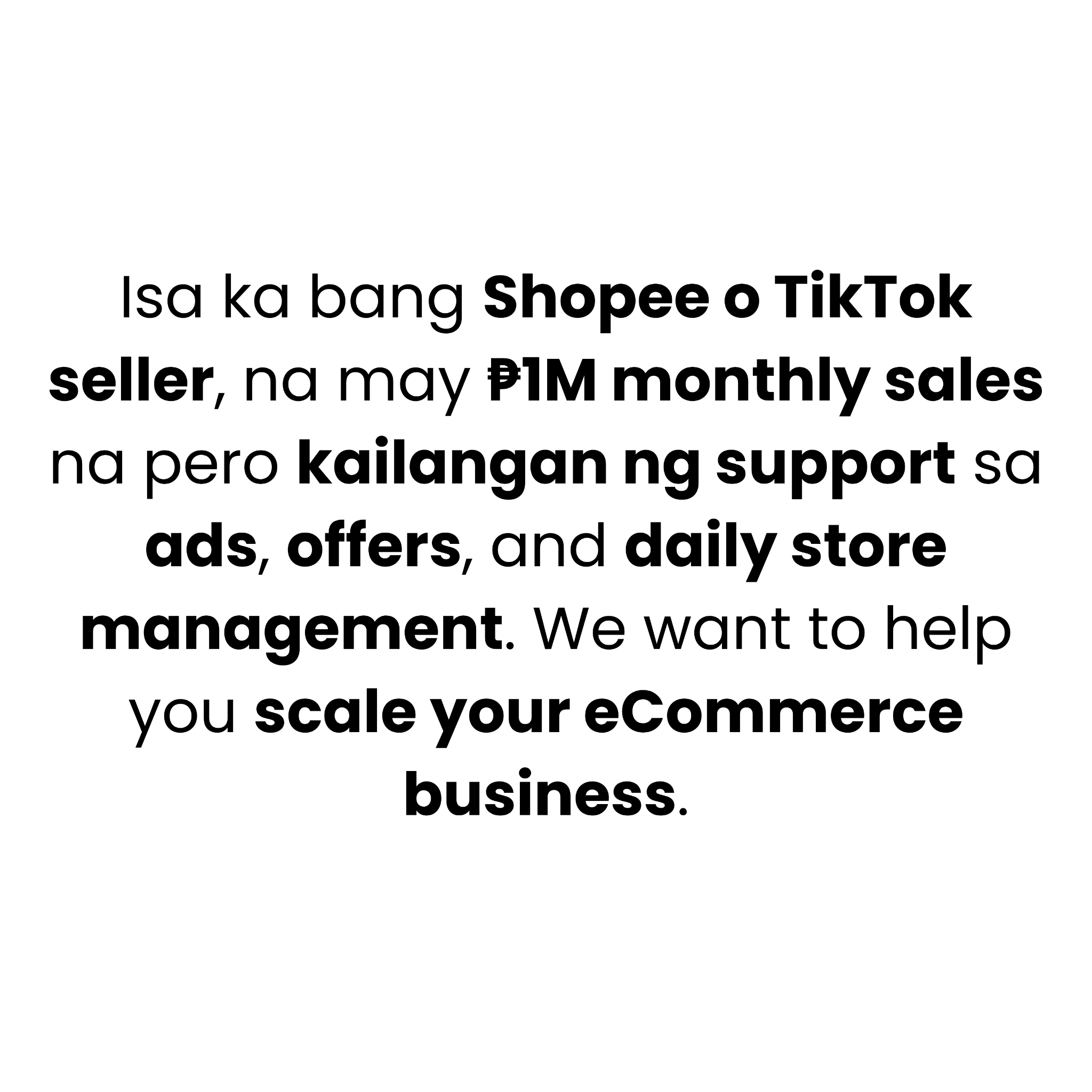 ECOM Accelerator Facebook ad
