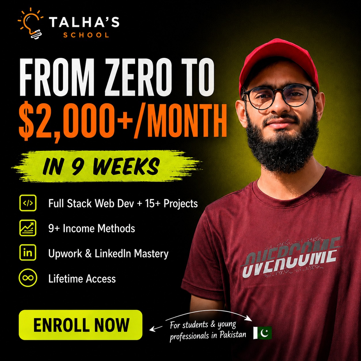 Talha Tariq Facebook ad