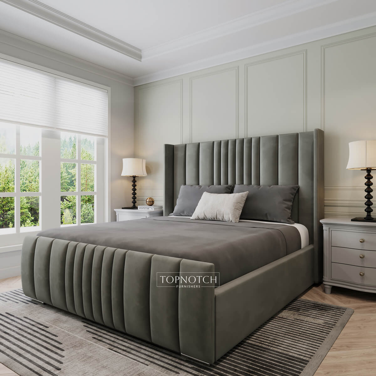TopNotch Furnishers Facebook ad: Experience Unmatched Comfort with TopNotch Luxury Beds