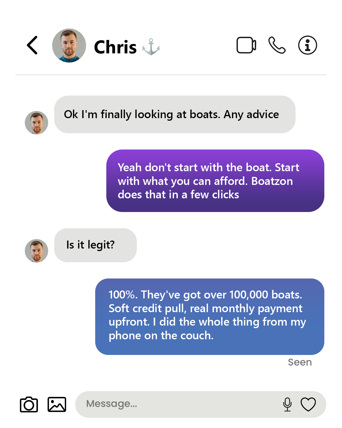 Boatzon Facebook ad
